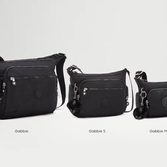 Kipling Gabbie Small Crossbody Bag Plum Purple Adjustable Strap Nylon Purse - Picture 6 of 6